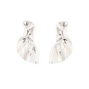 Metal-Physical Mood Silver Earrings  Paparazzi Shimmering Chucky Fashion Jewelry